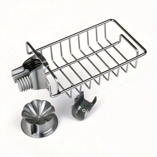 Kitchen Sink Faucet Sponge Holder Caddy Organizer